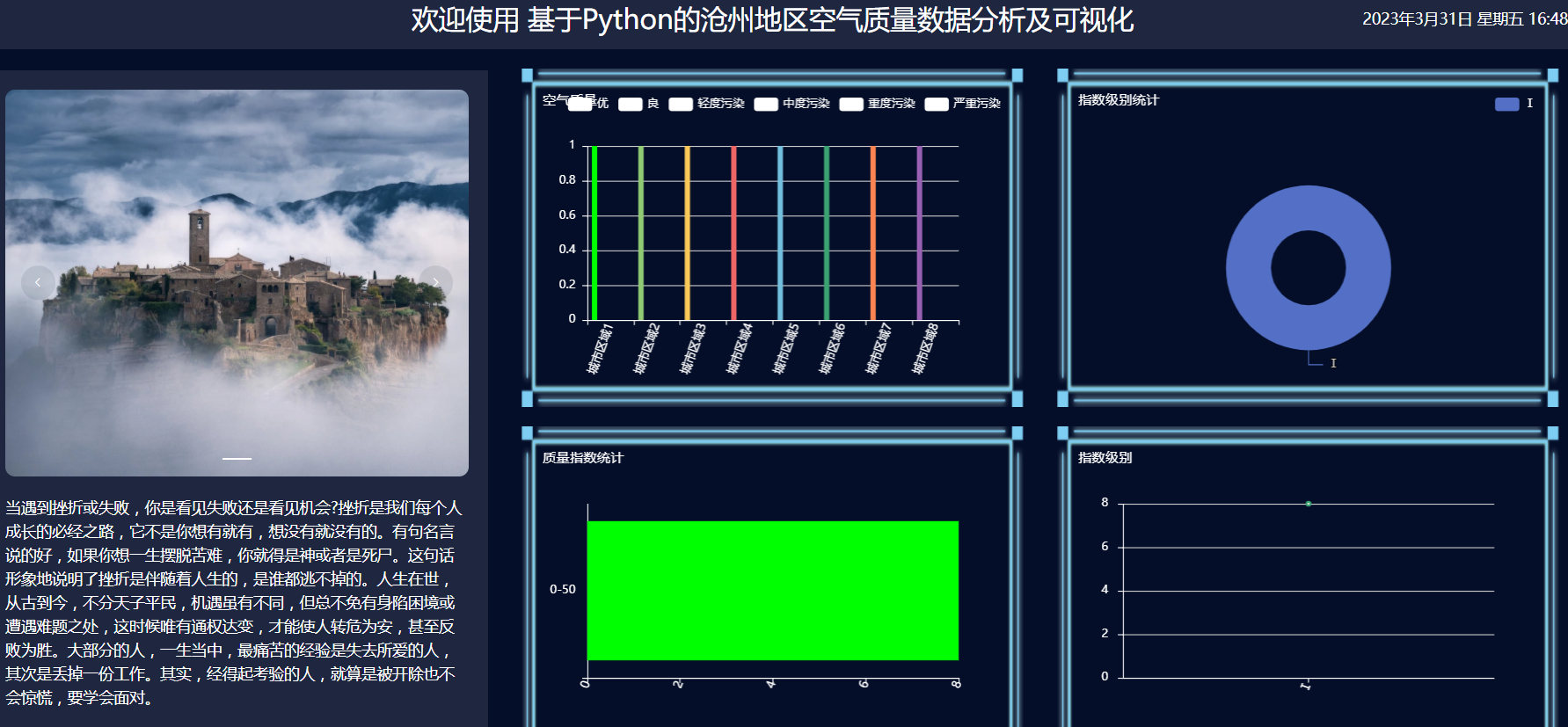 [含文档+PPT+源码等]精品基于flask的沧州地区空气质量数据分析及可视化[包运行成功+永久免费答疑辅导]