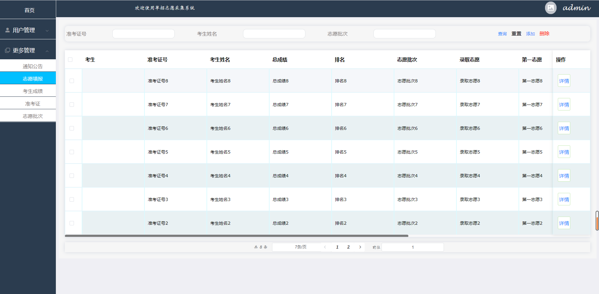 [含文档+PPT+源码等]精品基于PHP实现的单招志愿采集系统[包运行成功+永久免费答疑辅导]