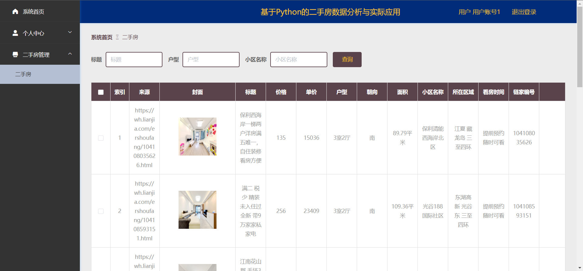[含文档+PPT+源码等]精品基于Python的二手房数据分析与实际应用-爬虫-可视化大屏[包运行成功+永久免费答疑辅导]